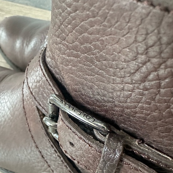 Cole Haan Brown Leather Ankle Boots - Picture 2 of 9